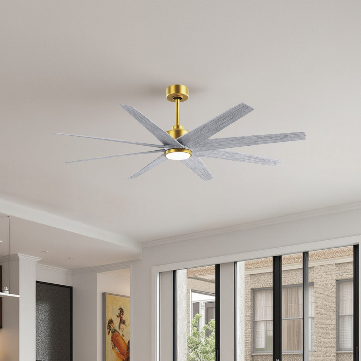64-inch Ariella 8-Blade Ceiling Fan with LED Light