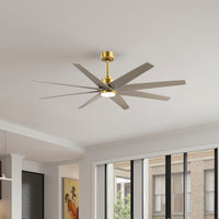 64-inch Ariella 8-Blade Ceiling Fan with LED Light