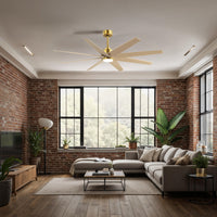 64-inch Ariella 8-Blade Ceiling Fan with LED Light