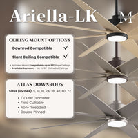 64-inch Ariella 8-Blade Ceiling Fan with LED Light