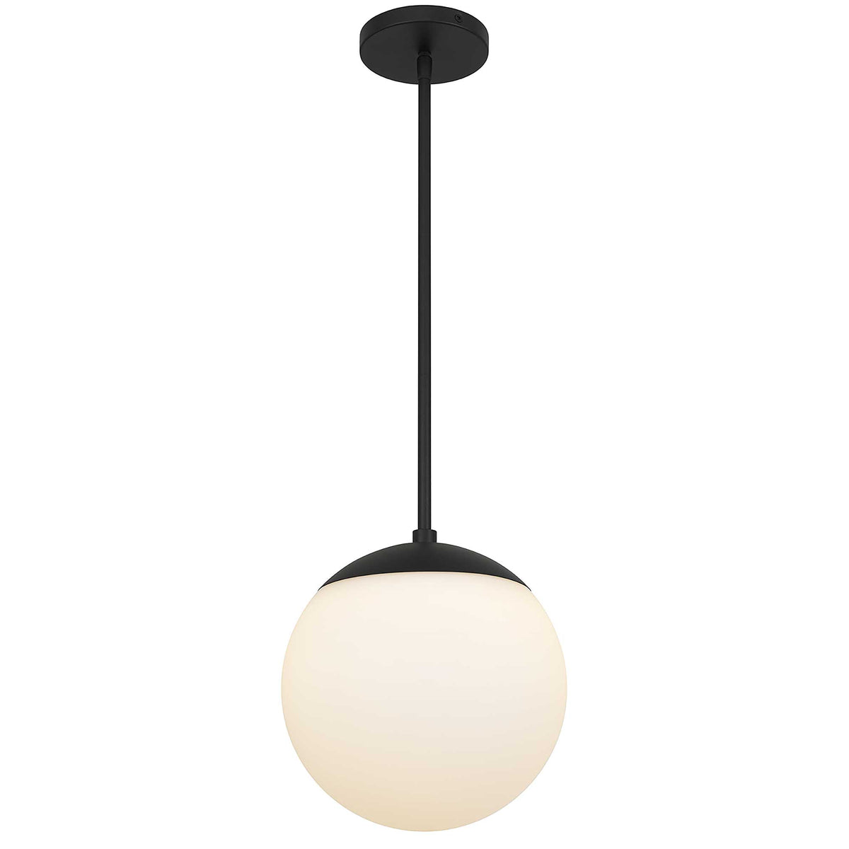 10-Inch Sand Black Rondure Outdoor LED Pendant Light