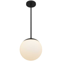 10-Inch Sand Black Rondure Outdoor LED Pendant Light