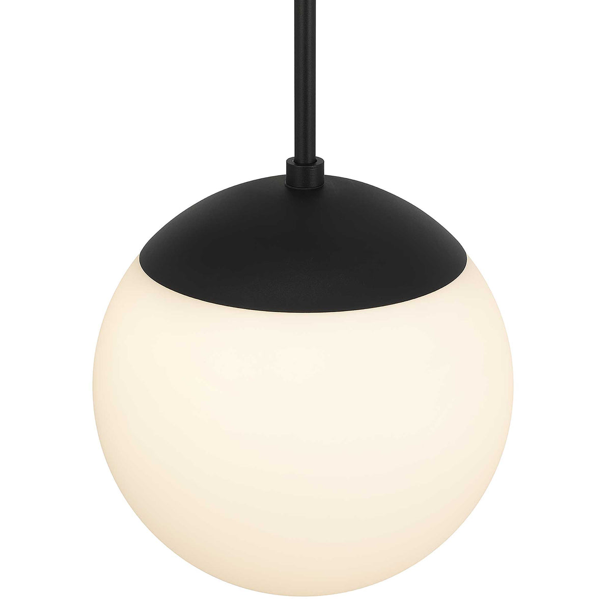 10-Inch Sand Black Rondure Outdoor LED Pendant Light