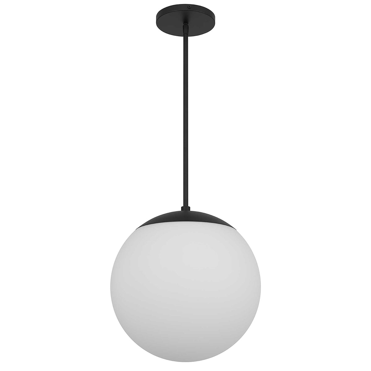 14-Inch Sand Black Rondure Outdoor LED Pendant Light