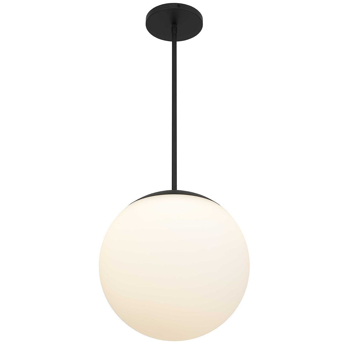14-Inch Sand Black Rondure Outdoor LED Pendant Light