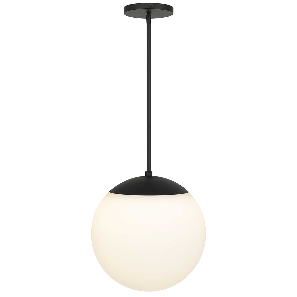 14-Inch Sand Black Rondure Outdoor LED Pendant Light