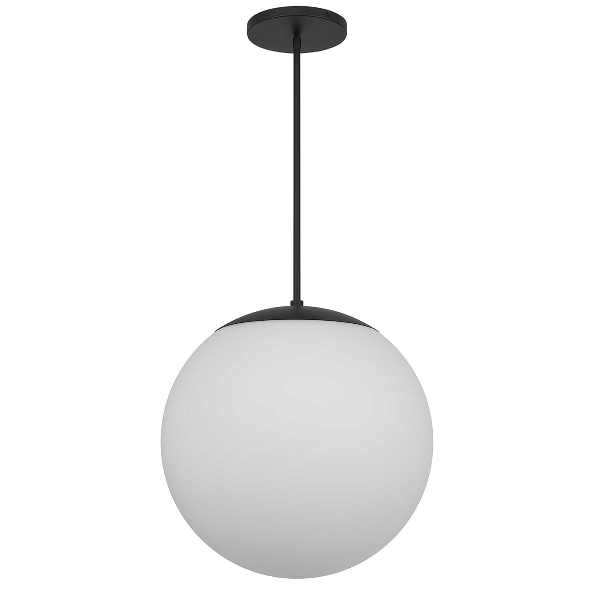 18-Inch Sand Black Rondure Outdoor LED Pendant Light