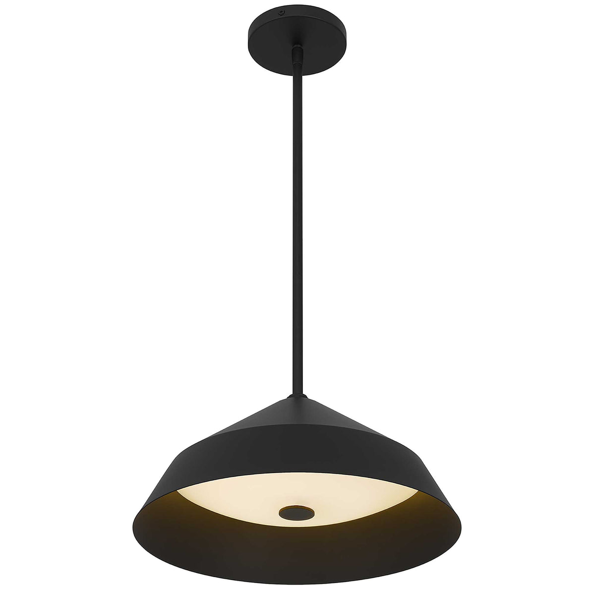 14-Inch Sand Black Nin Outdoor LED Pendant Light