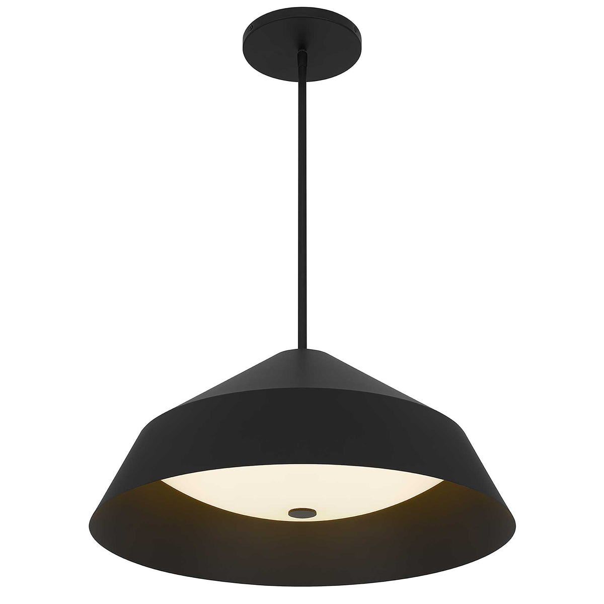 22-Inch Sand Black Nin Outdoor LED Pendant Light