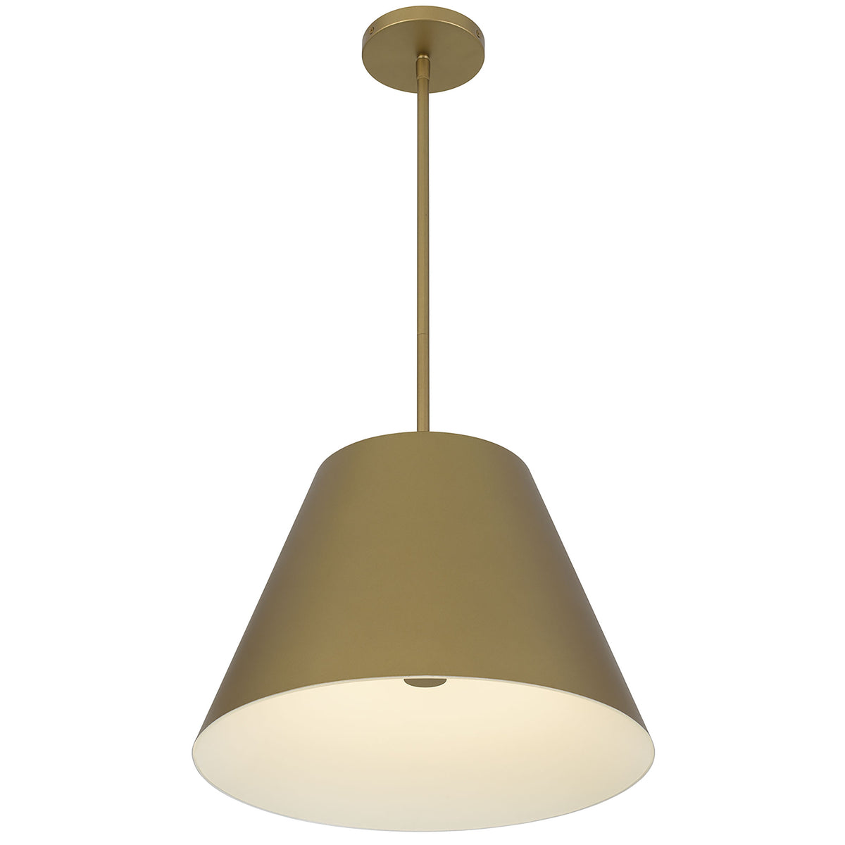 16-Inch Painted Brass Jaz Outdoor LED Pendant Light