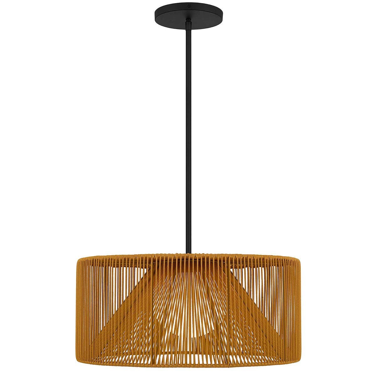 22-Inch Sand Black Key West Outdoor LED Pendant Light