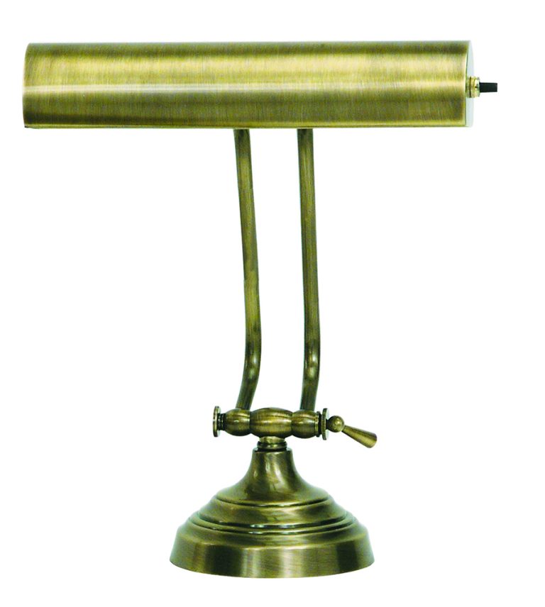 10.5-inch Advent Antique Brass Desk Lamp