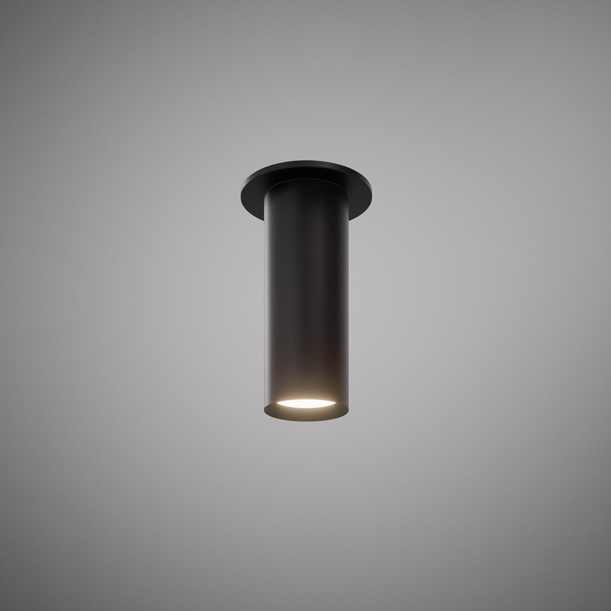 Scopo Flush Mount Matte Black  Dimmable 20W