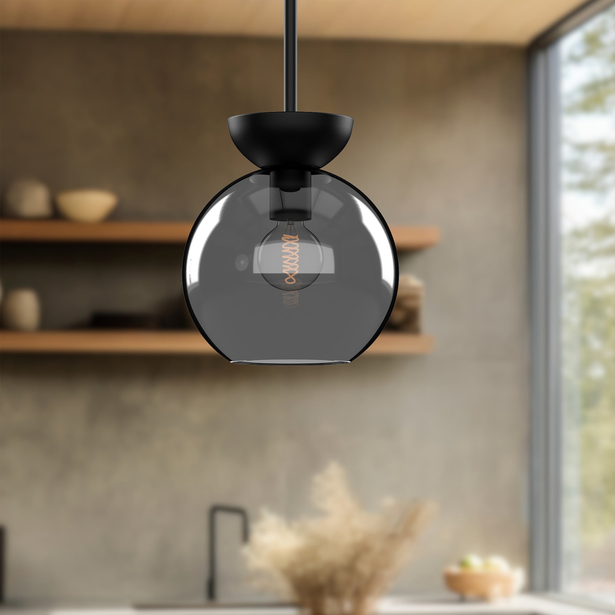 Arcadia 8-in Steel Pendant