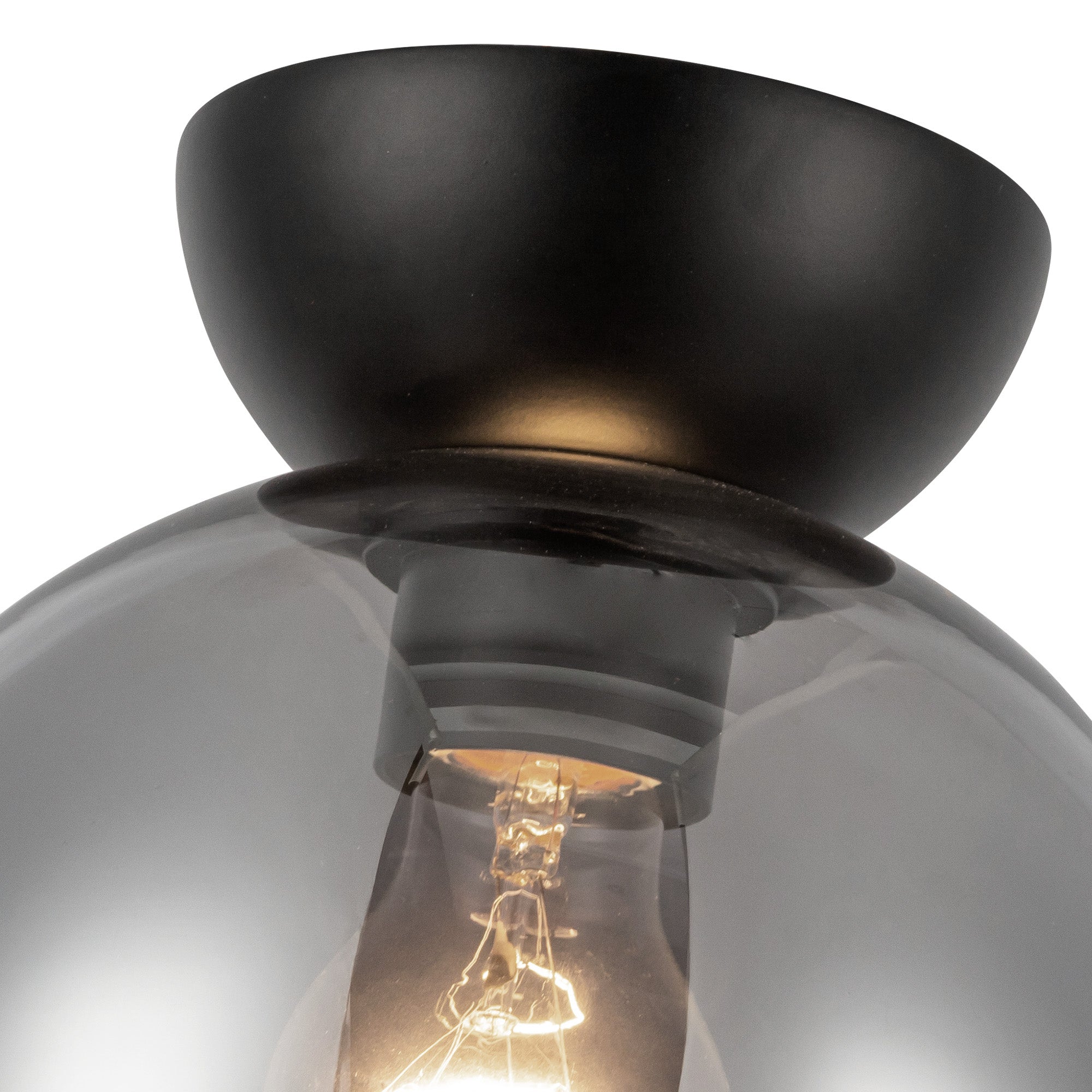 Arcadia 8-in Steel Semi-Flush Mount