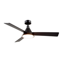 Archer 54-in Matte Black Reversible DC LED Ceiling Fan
