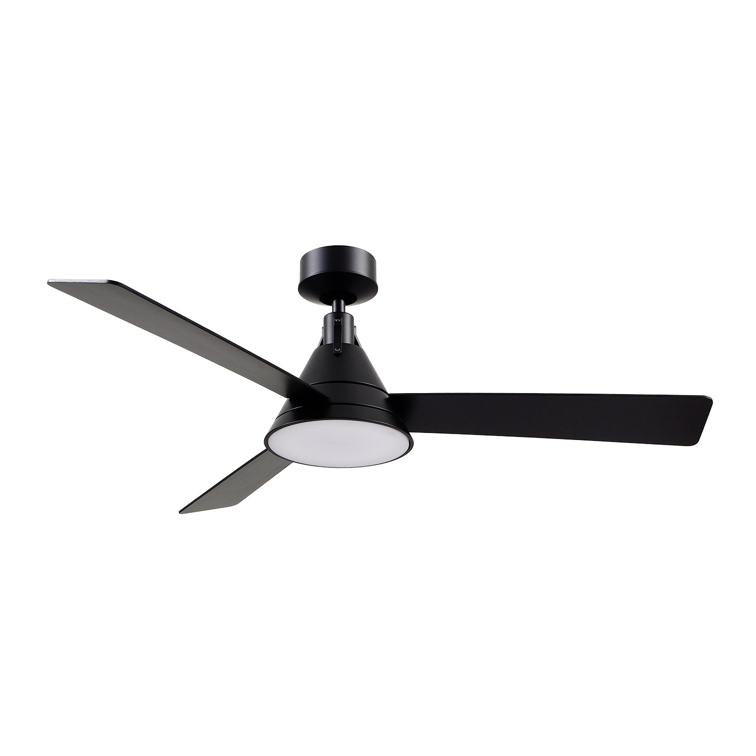 Archer 54-in Matte Black Reversible DC LED Ceiling Fan