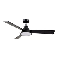 Archer 54-in Matte Black Reversible DC LED Ceiling Fan