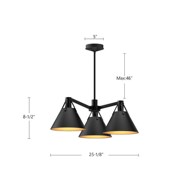 Archer 25-in Steel Chandelier