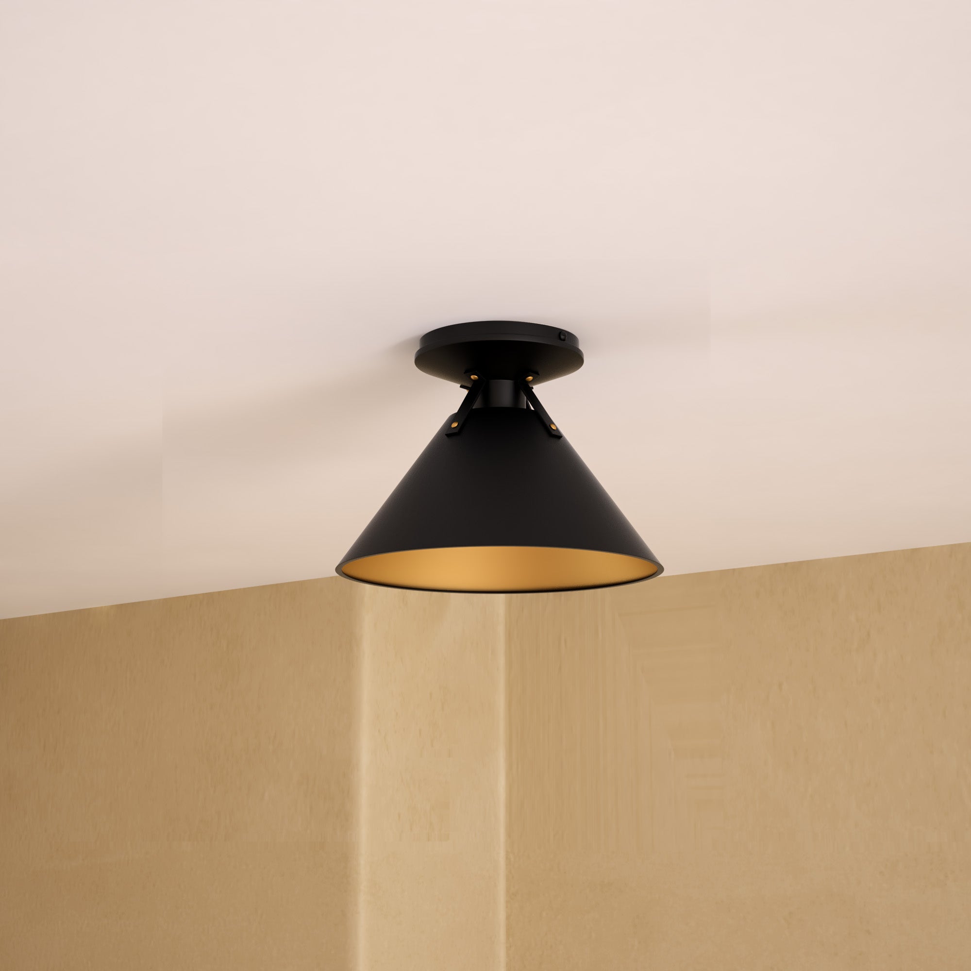 Archer 7-in Steel Flush Mount