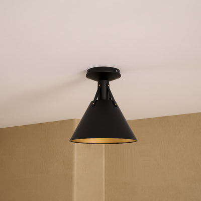 Archer 10-in Steel Flush Mount
