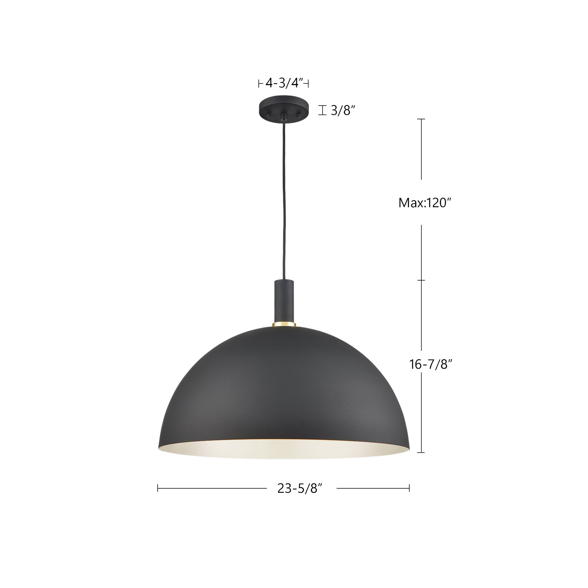 Archibald 24-in Aluminum Pendant