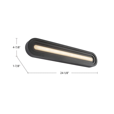 Arco 24-in Aluminum Vanity Light
