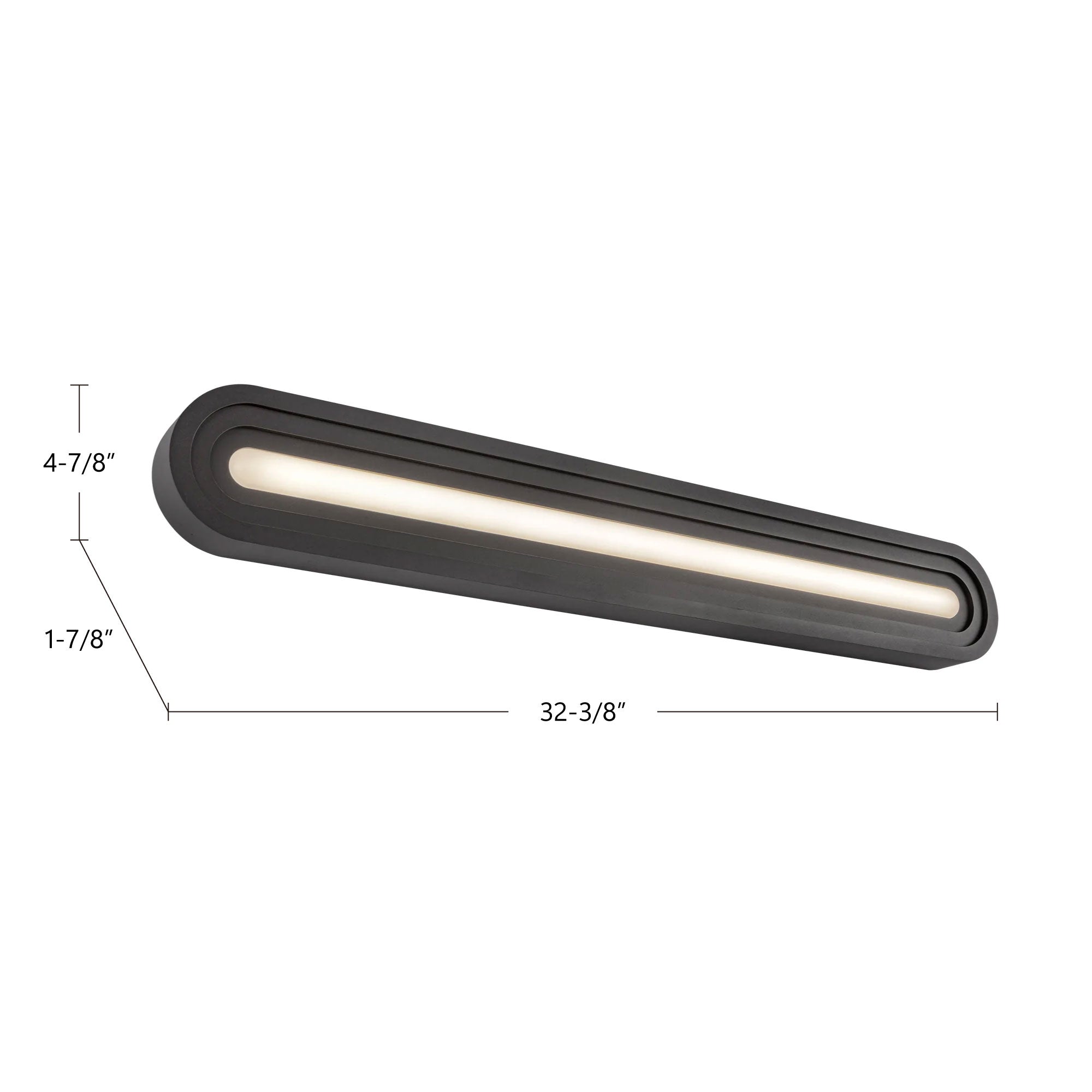Arco 32-in Aluminum Vanity Light