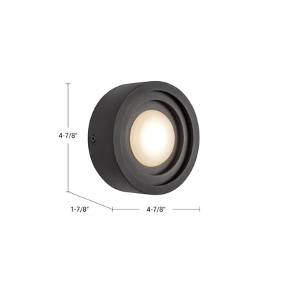 Arco 5-in Aluminum Acrylic Wall Sconce