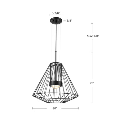 Arctic 20-in Aluminum Outdoor Pendant