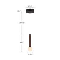 Arden 9-in Aluminum Pendant