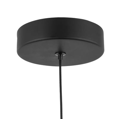 Arden 9-in Opal Glass and Steel Shade LED Pendant