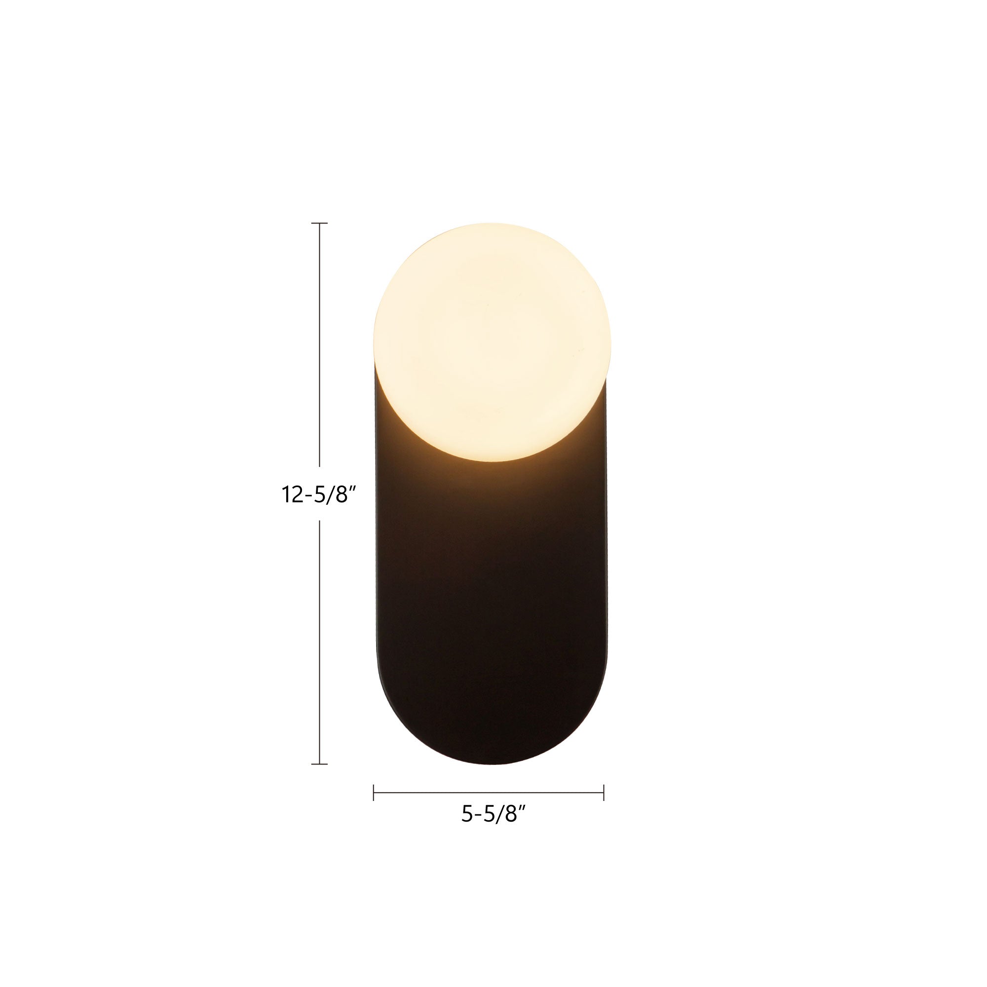 Ariel 12-in Steel Vanity Light