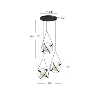 Aries 28-in Aluminum Chandelier