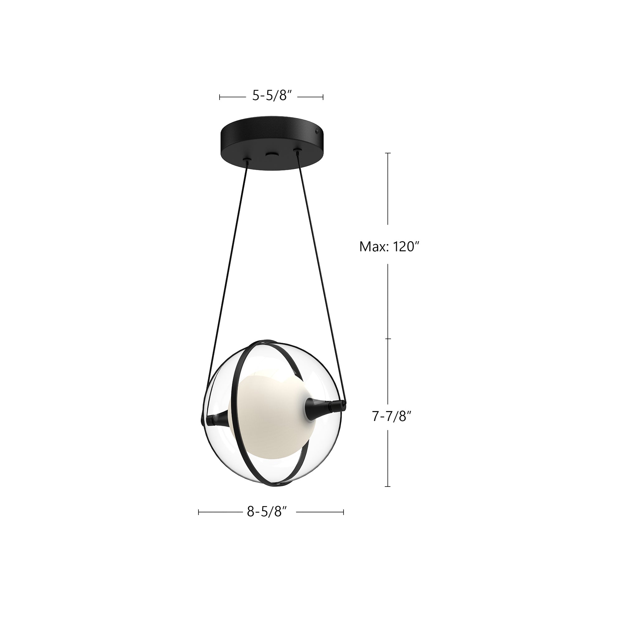 Aries 8-in Aluminum Pendant