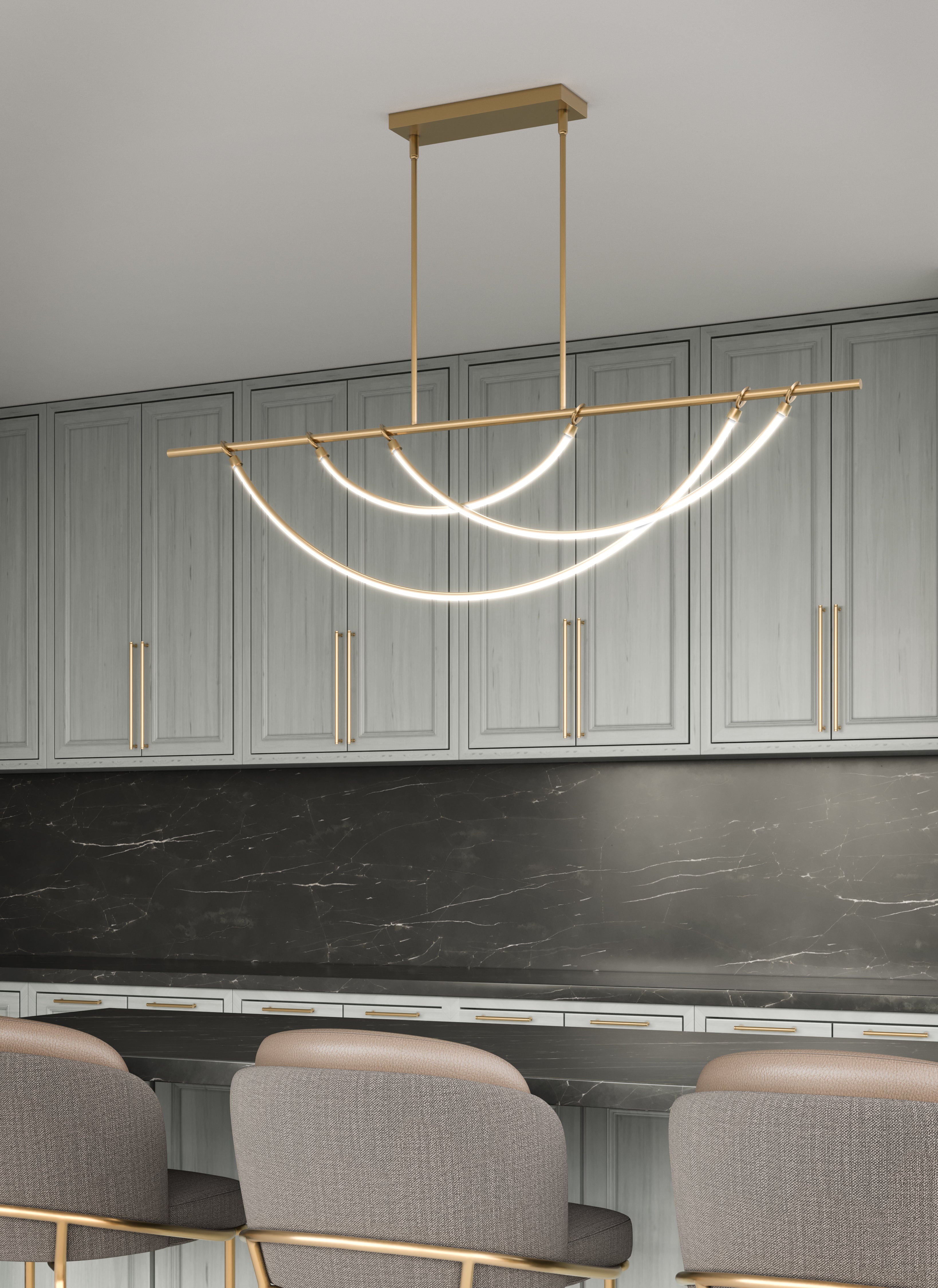 Aryas 48-in Steel Linear Pendant