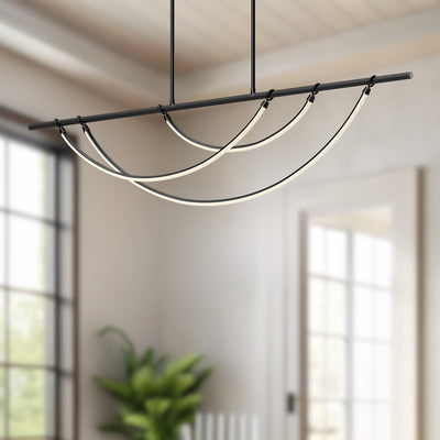 Aryas 60-in Steel Linear Pendant