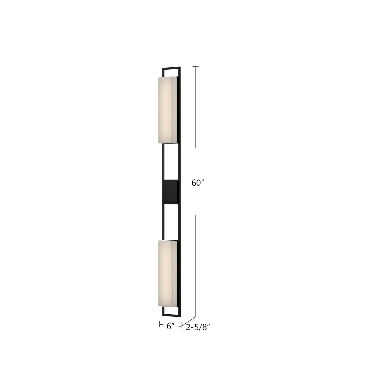 Aspen 60-in Aluminum Outdoor Wall Sconce