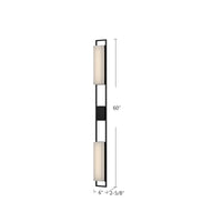 Aspen 60-in Aluminum Outdoor Wall Sconce