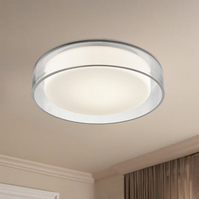 Aston 10-in Steel Flush Mount