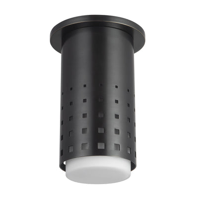 Astoria 5-in Steel Semi-Flush Mount