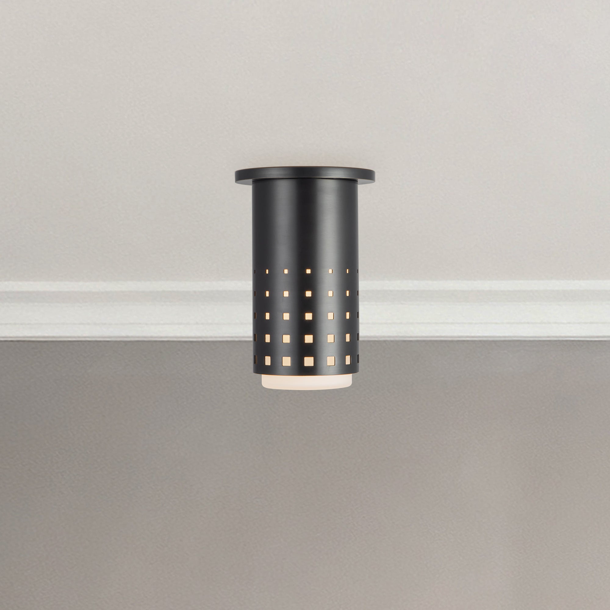 Astoria 5-in Steel Semi-Flush Mount