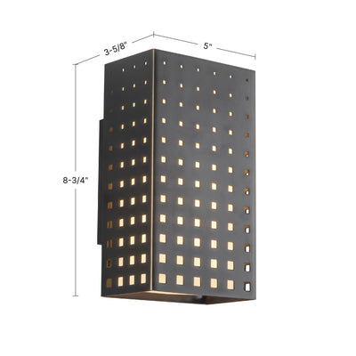Astoria 9-in Steel Wall Sconce