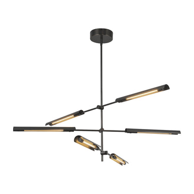Astrid 6 Head Steel Multi Pendant
