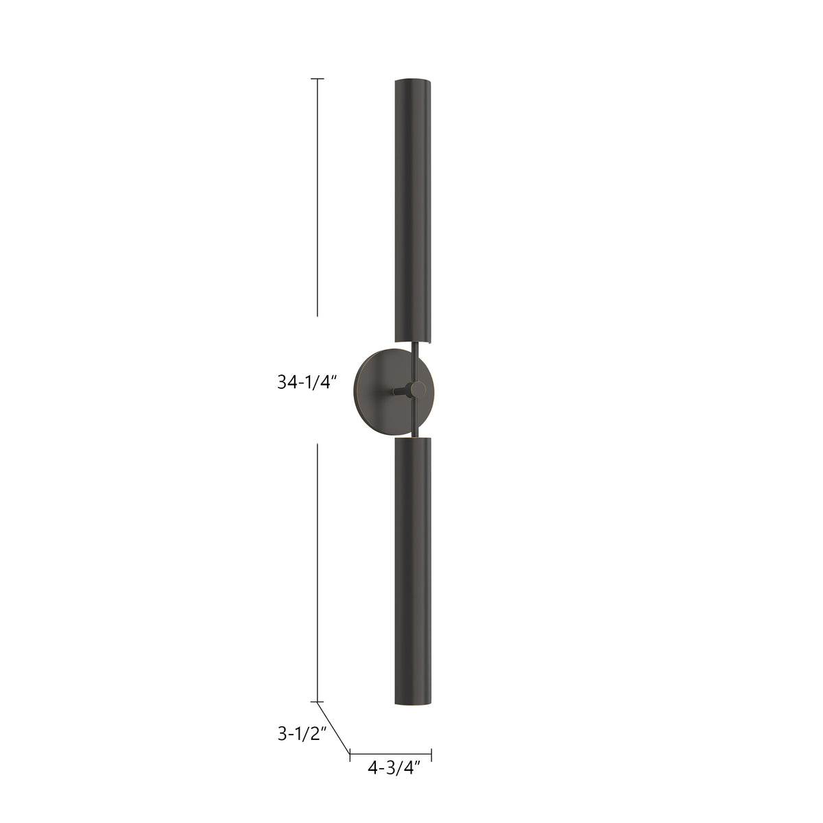 Astrid 2 Head Steel Vanity Light