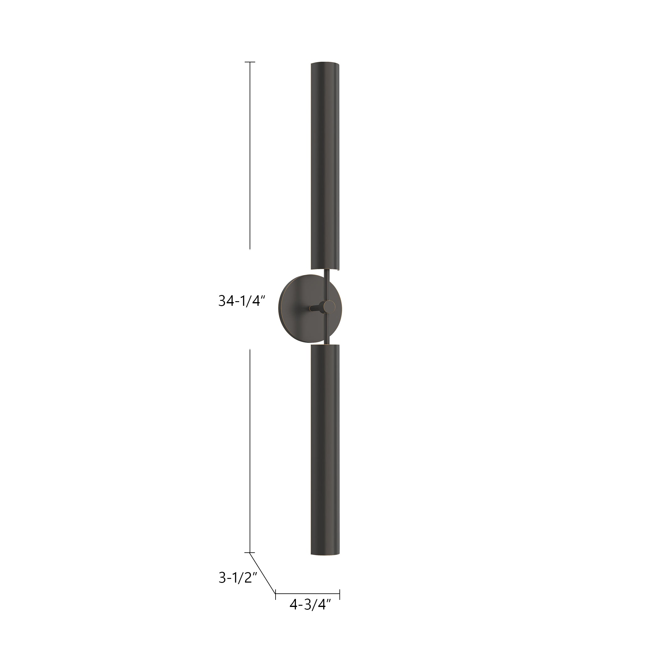 Astrid 2 Head Steel Vanity Light