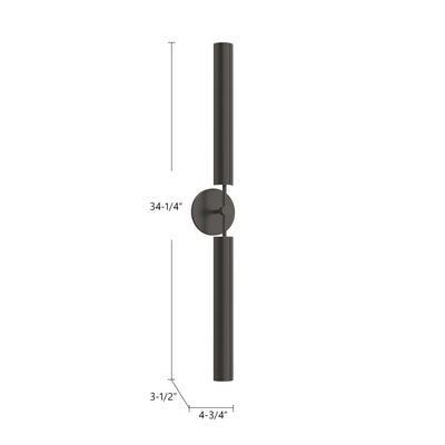 Astrid 2 Head Steel Vanity Light