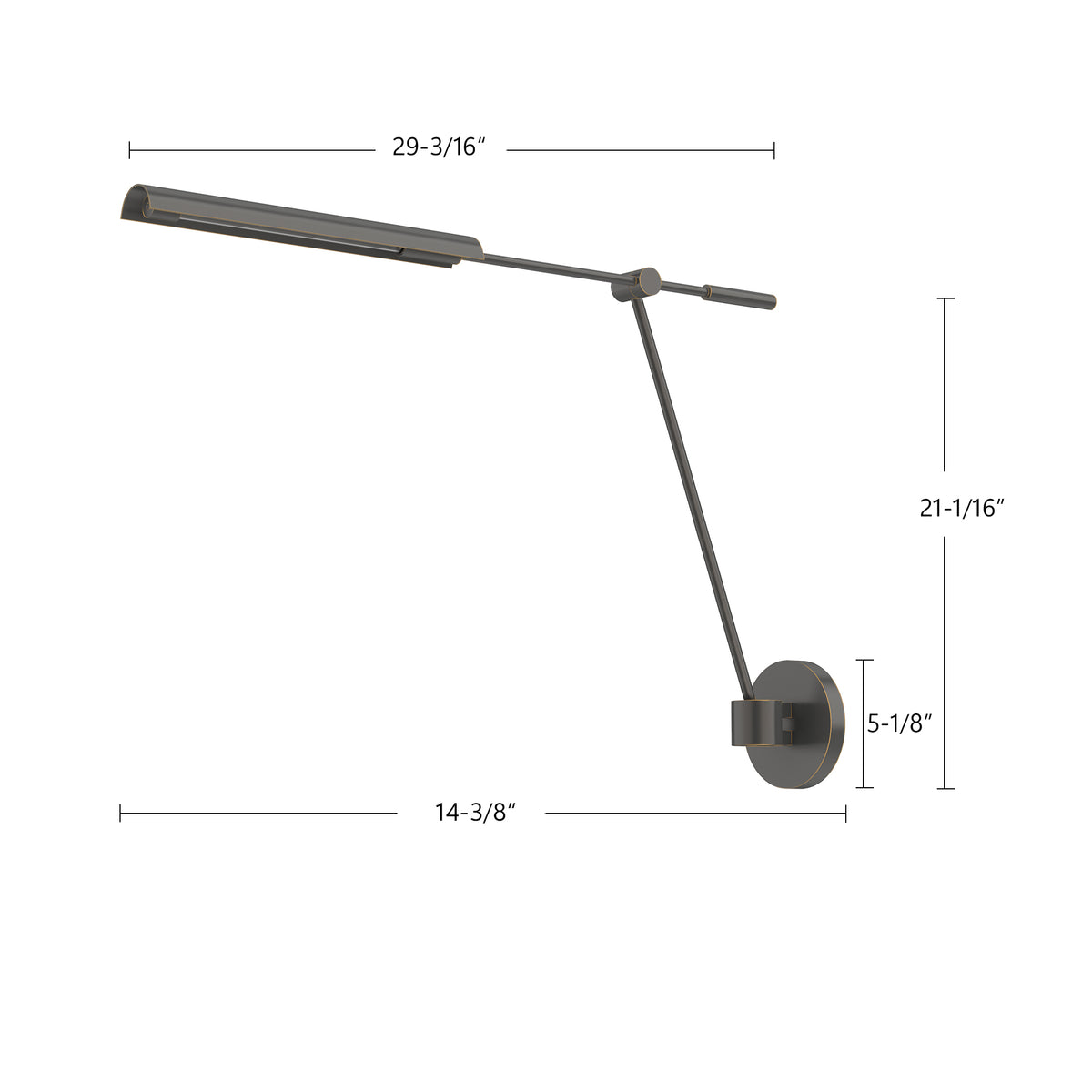 Astrid 33-in Steel Vanity Light