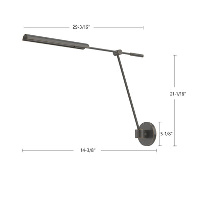 Astrid 33-in Steel Vanity Light