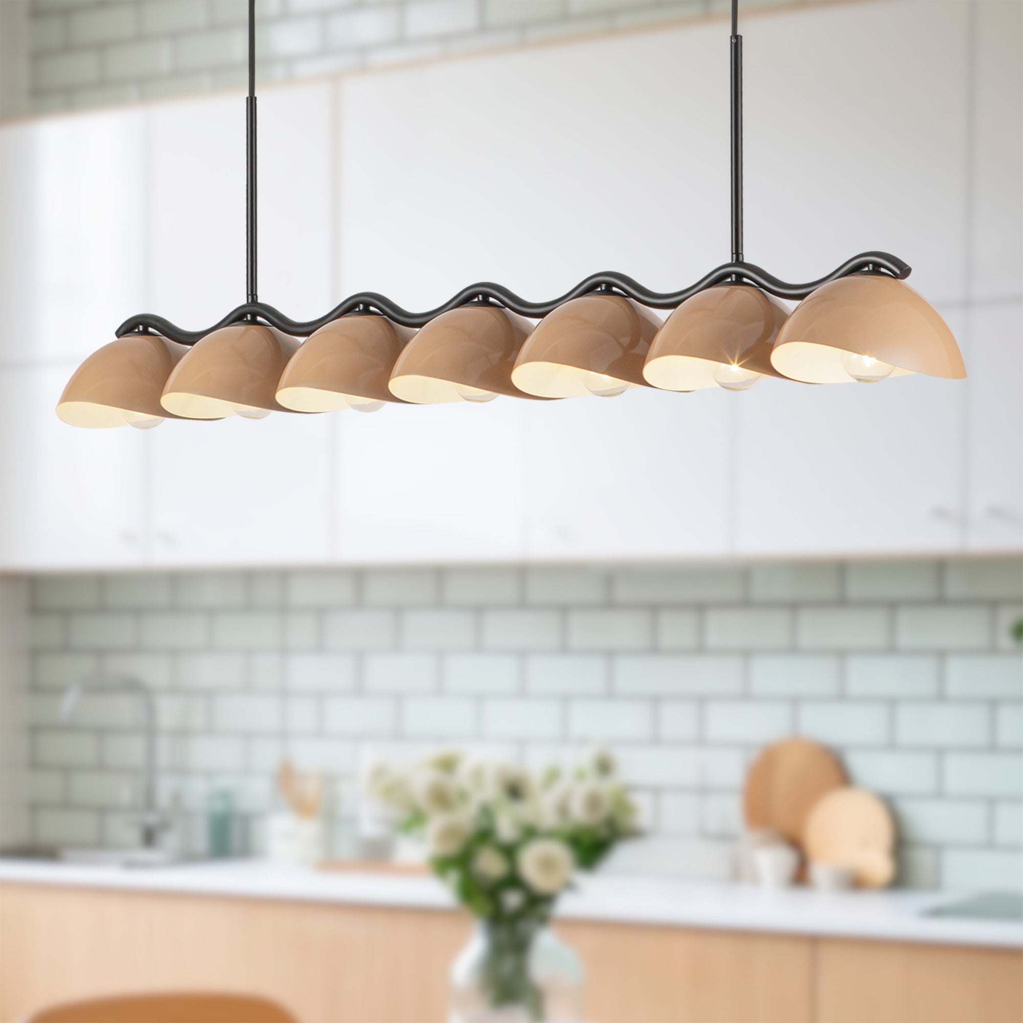 Atlas 42-in Steel Linear Pendant